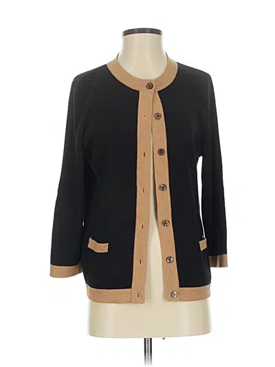 Pre-owned Lands' End Cardigan Sweater In Brown