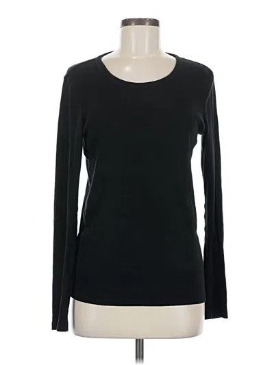 Pre-owned Gap Long Sleeve T-shirt In Black