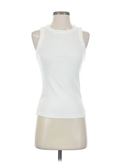 Pre-owned Banana Republic Factory Store Sleeveless T-shirt In White