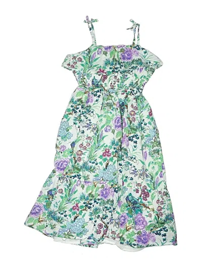Pre-owned Janie And Jack Kids' Dress In Green