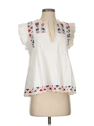 Pre-owned Sea New York Sleeveless Blouse In White