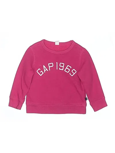 Pre-owned Baby Gap Kids' Sweatshirt In Pink