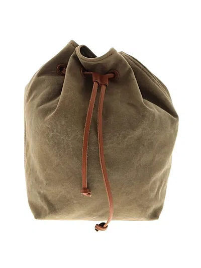 Pre-owned Madewell Leather Backpack In Brown