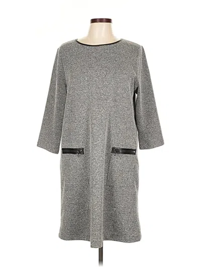 Pre-owned Ann Taylor Casual Dress In Gray
