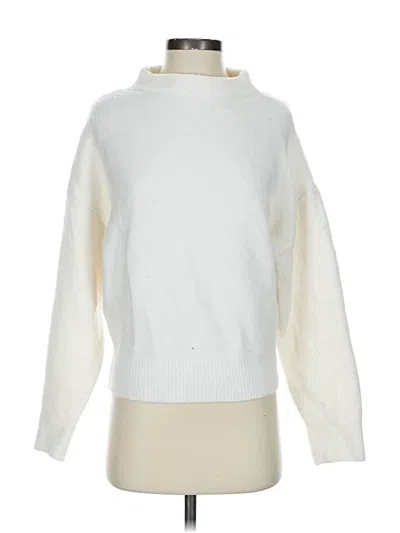 Pre-owned Zara Turtleneck Sweater In White