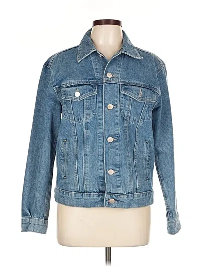 Pre-owned Warp & Weft Denim Jacket In Blue