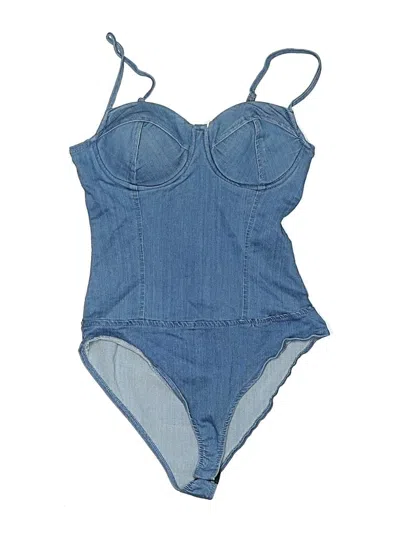 Pre-owned Haute Monde Bodysuit In Blue