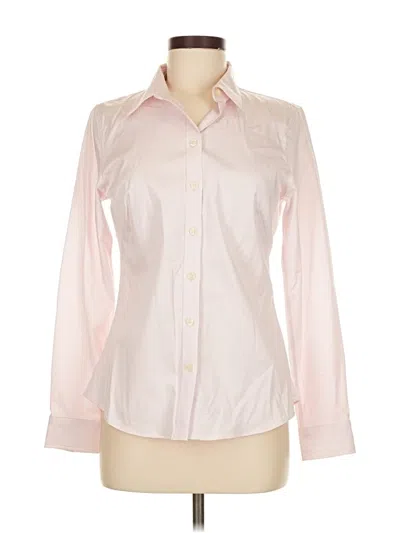 Pre-owned Banana Republic Factory Store Long Sleeve Blouse In Pink
