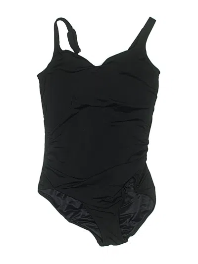 Pre-owned Lands' End One Piece Swimsuit In Black