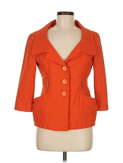 Pre-owned Nanette Lepore Blazer Jacket In Orange
