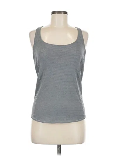 Pre-owned Lululemon Athletica Tank Top Gray Halter Neckline Tops