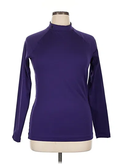 Pre-owned Under Armour Turtleneck Sweater In Purple