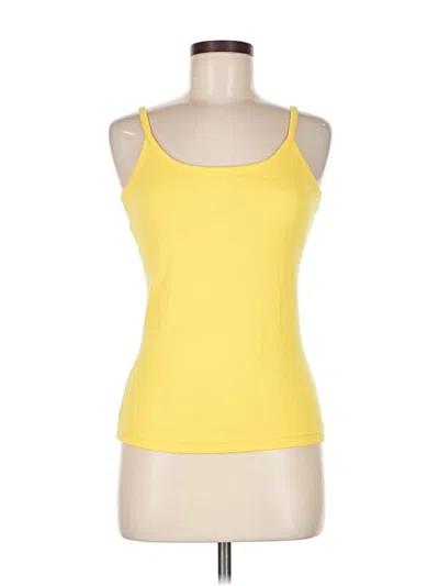 Pre-owned Newport News Tank Top Yellow Halter Neckline Tops