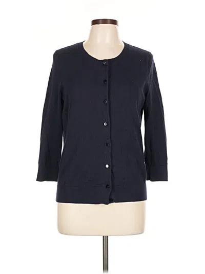 Pre-owned Talbots Cardigan Sweater In Blue