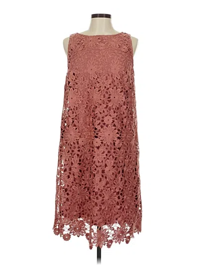 Pre-owned Jjill Cocktail Dress In Pink