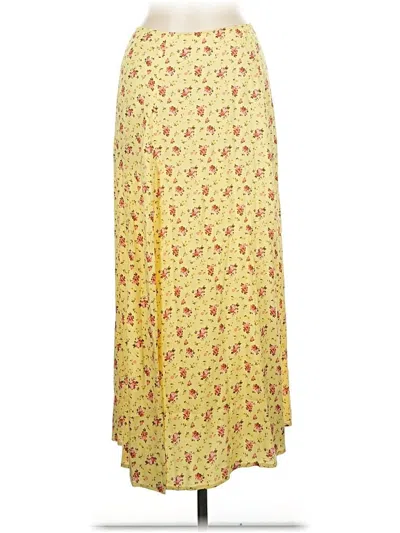 Pre-owned Reformation Casual Skirt In Yellow