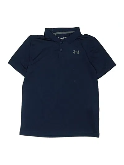 Pre-owned Under Armour Kids' Short Sleeve Polo Shirt In Blue