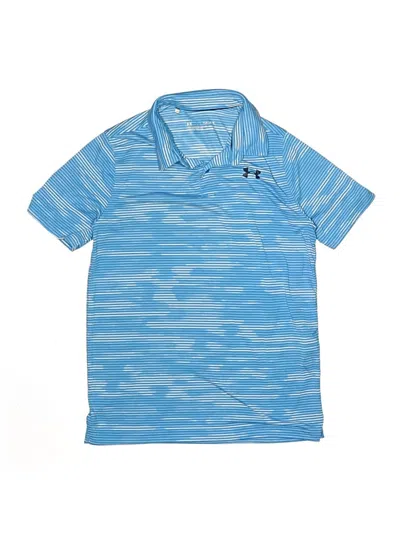 Pre-owned Under Armour Kids' Short Sleeve Polo Shirt In Blue