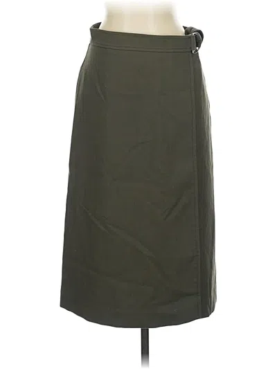Pre-owned Ann Taylor Formal Skirt In Green