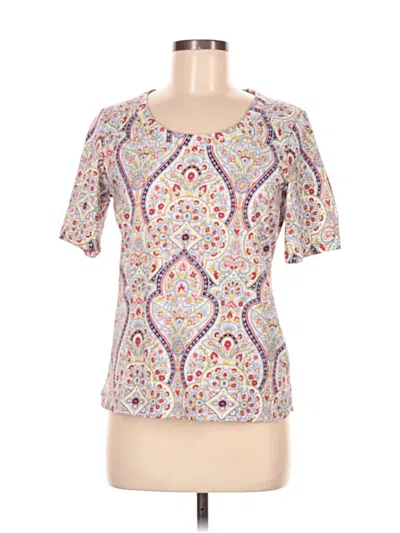 Pre-owned Talbots Short Sleeve T-shirt In White