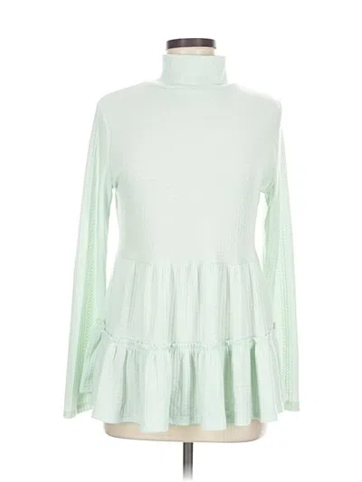 Pre-owned Lc Lauren Conrad Turtleneck Sweater In Green