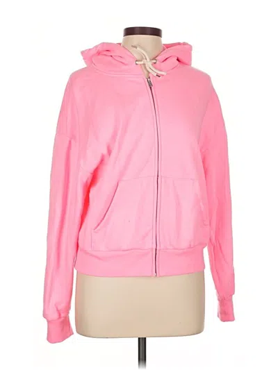 Pre-owned Gap Zip Up Hoodie In Pink