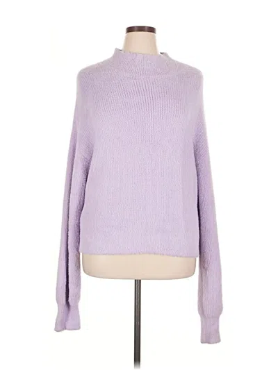 Pre-owned Vigoss Turtleneck Sweater In Purple