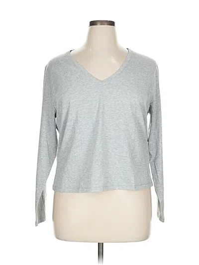 Athleta 3/4 Sleeve T-shirt In Gray