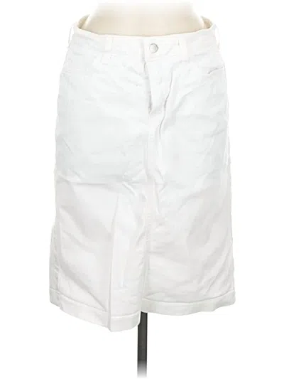 Pre-owned Nydj Casual Skirt In White