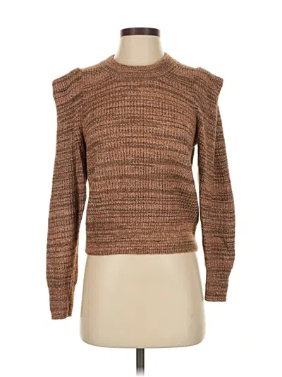 Pre-owned Madewell Pullover Sweater In Brown