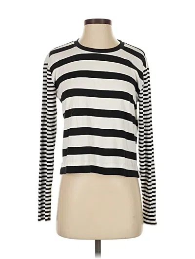 Pre-owned Splendid Long Sleeve T-shirt In White