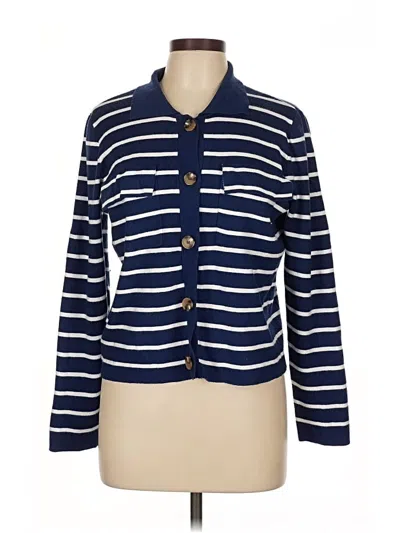 Pre-owned Kathy Ireland Cardigan Sweater In Blue
