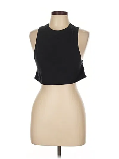 Pre-owned Lululemon Athletica Tank Top Gray Halter Neckline Tops