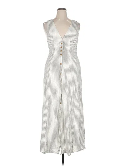 Pre-owned Marine Layer Casual Dress In White