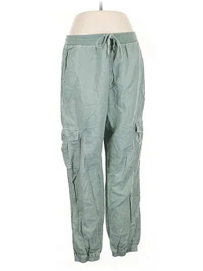 Pre-owned Gap Linen Pants In Green