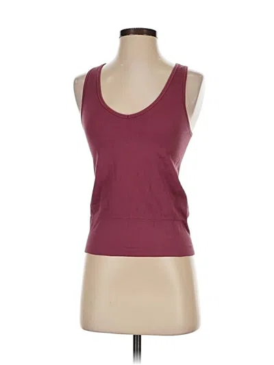 Pre-owned Athleta Tank Top Burgundy Strapless Neckline Tops