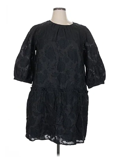 Pre-owned The Get Casual Dress In Black