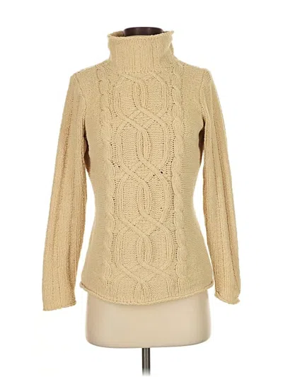 Pre-owned Villager By Liz Claiborne Turtleneck Sweater In Brown