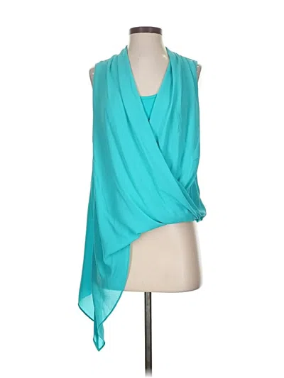 Pre-owned Karen Kane Kimono In Blue