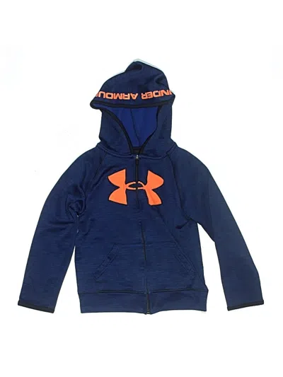 Pre-owned Under Armour Kids' Zip Up Hoodie In Blue