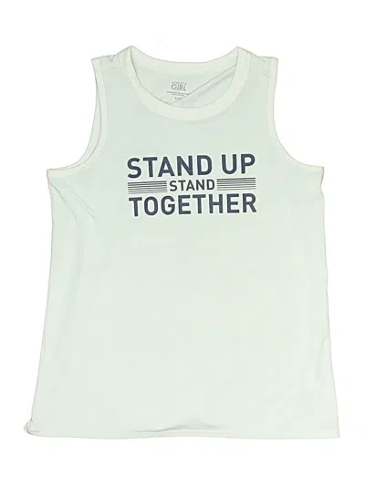 Pre-owned Athleta Girl Kids' Sleeveless T-shirt In Blue