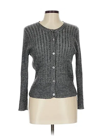 Pre-owned Lavender Label By Vera Wang Cardigan Sweater In Gray