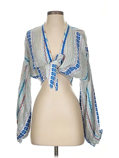 Pre-owned Ramy Brook Kimono In Blue
