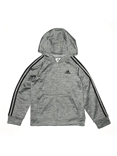 Pre-owned Adidas Originals Kids' Zip Up Hoodie In Black