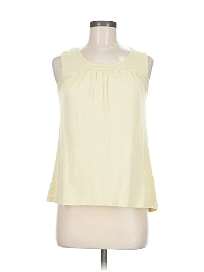 Pre-owned Michael Stars Sleeveless T-shirt In Yellow