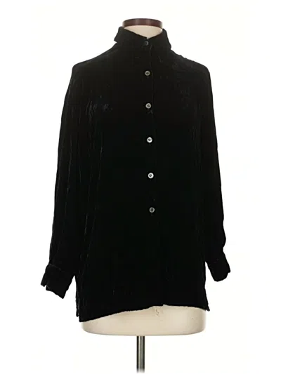 Pre-owned Ann Taylor Long Sleeve Blouse In Black