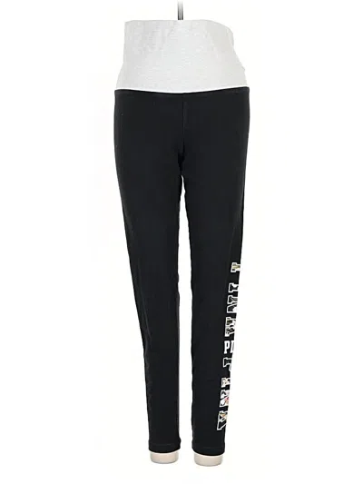 Pre-owned Victoria's Secret Pink Active Pants In Black