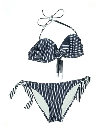 Pre-owned Assorted Brands Two Piece Swimsuit In Blue