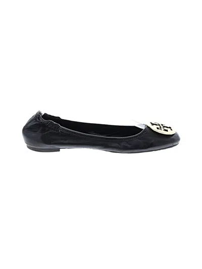 Pre-owned Tory Burch Flats In Brown