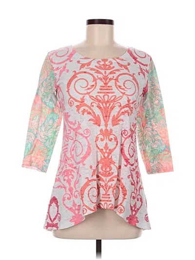 Pre-owned Whimsy Rose 3/4 Sleeve T-shirt In Pink